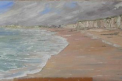Pourville à marée basse